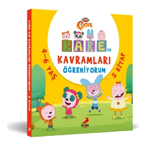 Çocuk Kare ile Kavramları Öğreniyorum (5 Kitap) 4-6 Yaş