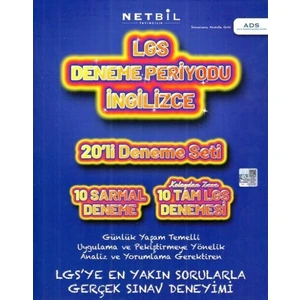 Netbil Yayınları Netbil Yayıncılık 8. Sınıf Lgs İngilizce Periyot 20 Li Deneme Seti
