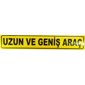 Uzun ve Geniş Araç Yazısı Reflektörlü Fosforlu Şerit Bant 9 cm x 50 cm