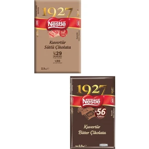 Sütlü Kuvertür 2.5 kg + Nestle Bitter Kuvertür 2.5 kg