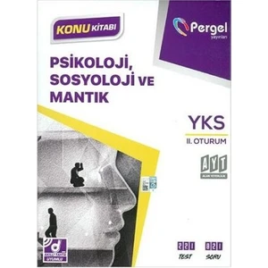 Pergel Yayınları AYT Psikoloji-Sosyoloji-Mantık Konu Anlatımı