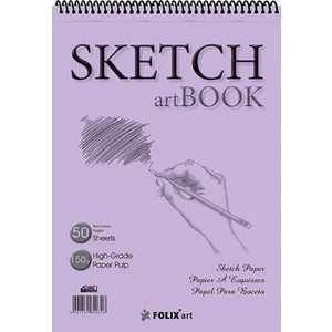 Eskiz Defteri 150 gr A5 50 Yaprak Spiralli Ivory Sketchbook A5 17X24 cm Sketch Artbook