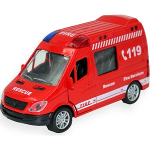 Can Oyuncak Sesli Işıklı Metal Itfaiye Aracı