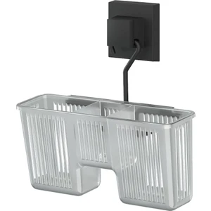 Teknotel   Easyfıx Yapıskanlı Plastik Banyo Fırçalık Rafı Mat Siyah EF058