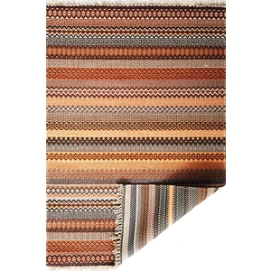 Rugs Modern Alr Terra 3208 Çift Taraflı Saçaklı Kahverengi Kilim