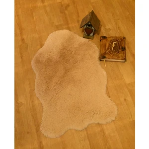 Tavşan Tüyü Tek Kafa Post Peluş Yıkanabilir Kaymaz Taban  Camel