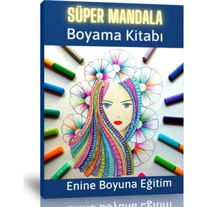 Süper Mandala Boyama Kitabı