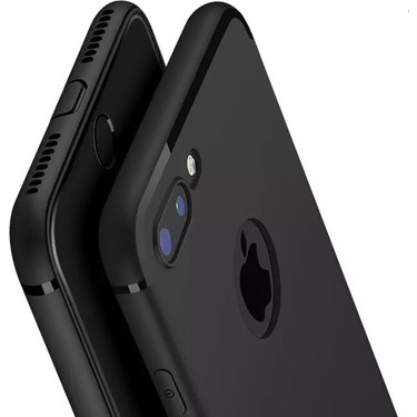 CepStok Apple iPhone 8 Plus Kılıf Ultra Ince Tıpalı Siyah Fiyatı