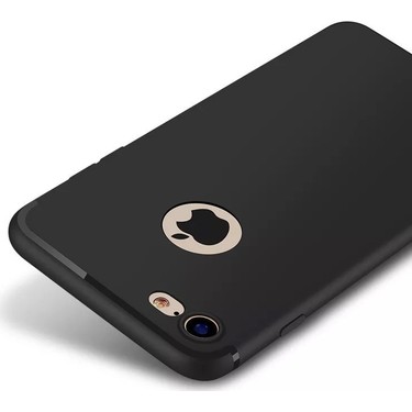 Apple iPhone 7 ブラック ケース付き CepStok Apple iPhone 7 Kılıf Ultra Ince Siyah Silikon Fiyatı