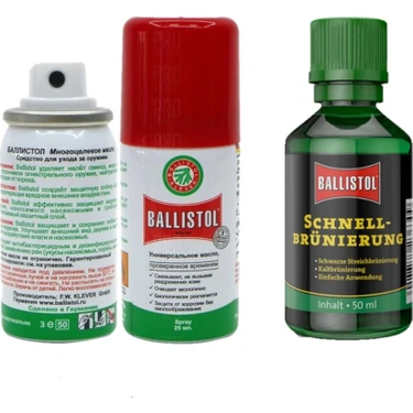 Ballistol Klever Guick  Boya 50ML ve Ballistol  Yağ