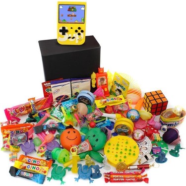 Nostaljik Lezzetler Ozel Sari Atarili Gida Ve Oyuncak Kutusu Fiyati