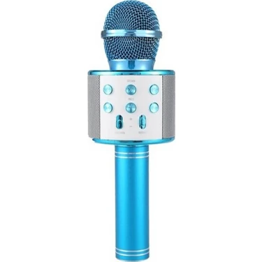 Wster WS-858 Mavi Bluetooth Karaoke