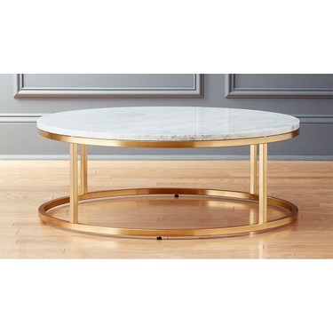 Evka Potrica Yuvarlak Orta Sehpa Pirinc Ayak Ayna Tabla Fiyati