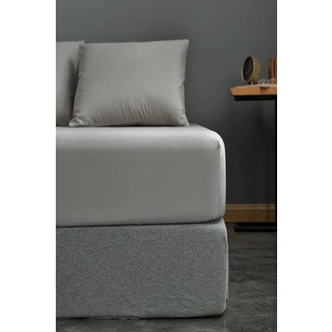 Ely Parker Tek Kisilik Lastikli Carsaf Seti Gri 100 Pamuklu Fiyati