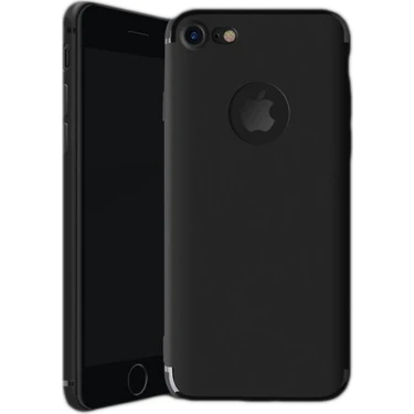 Apple iPhone 7 ブラック ケース付き CepStok Apple iPhone 7 Kılıf Ultra Ince Siyah Silikon Fiyatı