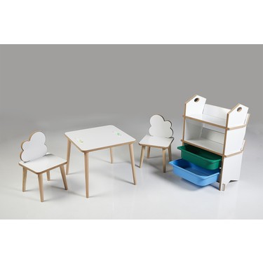 Asrimo Cocuk Masa Sandalye Kitaplik Takimi Cift Sandalye Fiyati