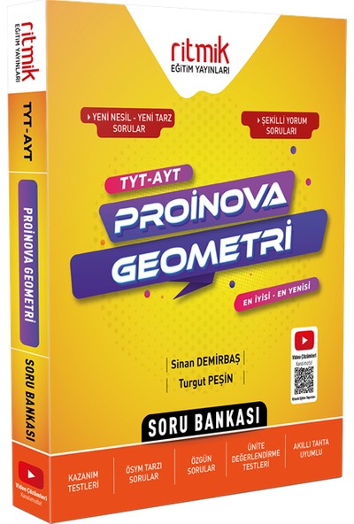 Ritmik Eğitim Yayınları TYT-AYT Proinova Geometri Soru Bankası