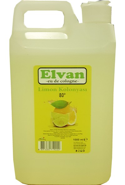 Elvan 80 Derece Limon Kolonyası 1 lt