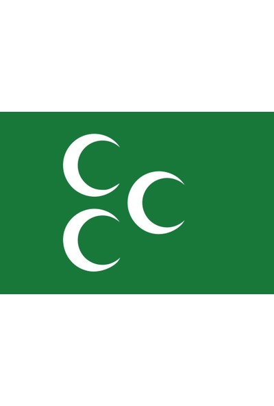 Asilmeydan Yeşil 3 Hilal Osmanlı Imparatorluğu Bayrak Raşel