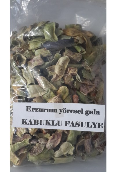 Erzurum Yöresel Gıda-Kabuklu Fasulye 1 kg