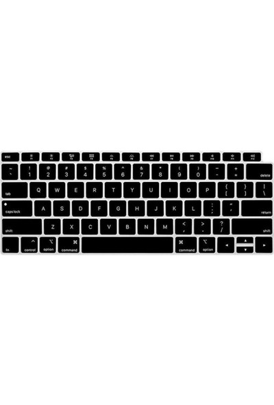 Arabulalaca Macbook Air 2020 A1932 13" 13.3" Touch Id Türkçe Silikon Q Klavye Koruyucu