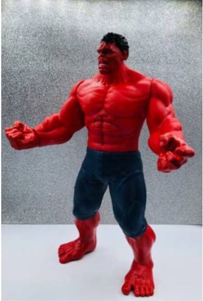 2Kids Büyük Boy 30 cm Işıklı Sesli Marvel Titan Hero Red Hulk Figür