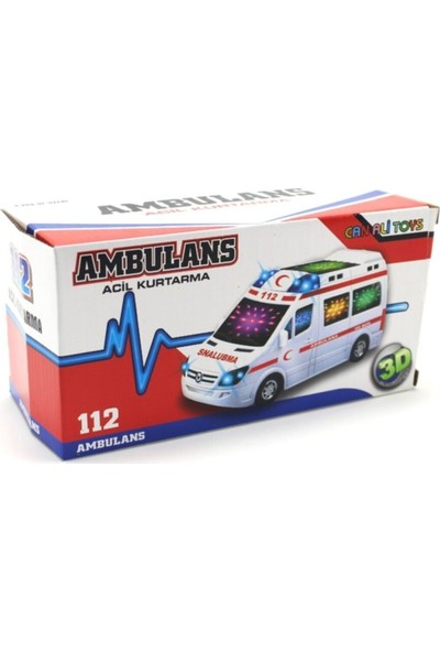 2Kids Oyuncak Ambulans Araba Sesli Işıklı Çarp Dön