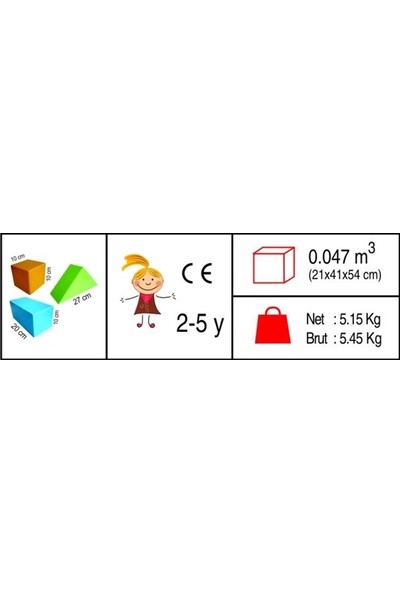 King Kids Plastik Eğitici Bloklar 30 Parça
