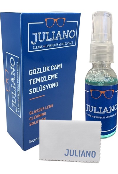 Juliano 7 Adet Gözlük Temizleme Antistatik Solusyon Sprey Set