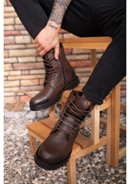 Kahvrengi Cilt Erkek Bot 0012347 fırsatları