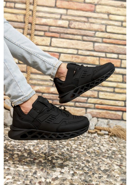 Siyah Siyah Erkek Sneaker 00122021