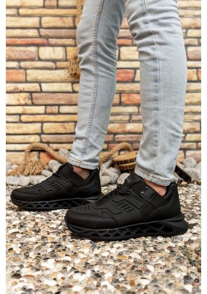 Siyah Siyah Erkek Sneaker 00122021