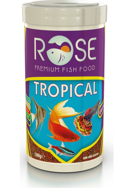 Guppy Rose Tropıcal 250 ml Balık Yemi