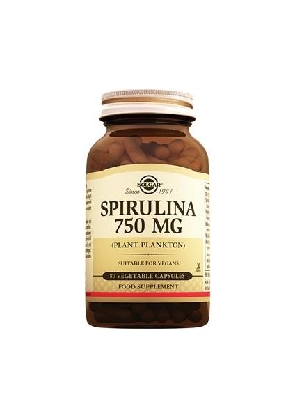 Spirulina 750 Mg 80 Kapsül