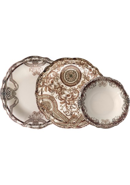 Baroque 24 Parça 6 Kişilik Yemek Takımı