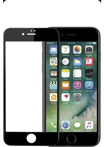 Iphone 7/8 9d Tam Kaplayan Siyah Kırılmaz Cam