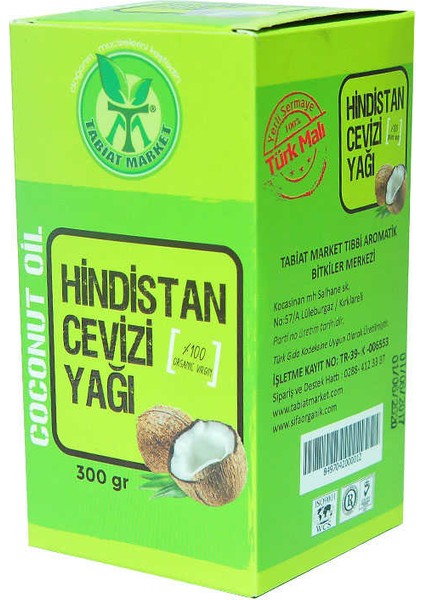 Hindistan Cevizi Yağı 300GR