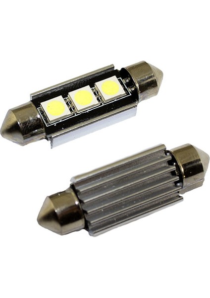 Ledli Dekoratif Sofit Ampul 2x3 SMD CANBUS (Beyaz) 12V
