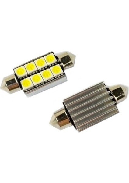 Ledli Dekoratif Sofit Ampul 2x8 SMD CANBUS (Beyaz) 12V