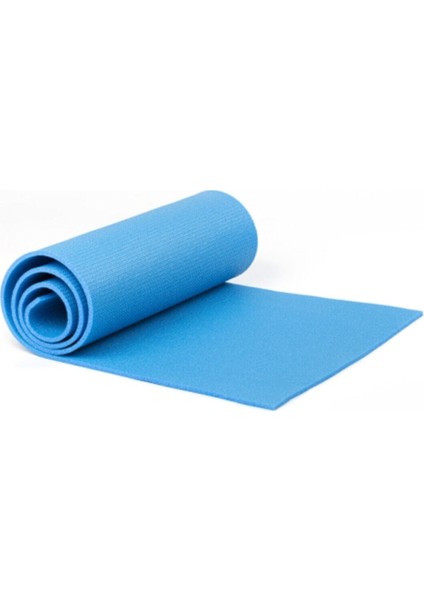 mavi Renkli Pilates Minderi Yoga Matı 150 cm x 50 cm x 6,5 mm