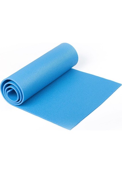 mavi Renkli Pilates Minderi Yoga Matı 150 cm x 50 cm x 6,5 mm