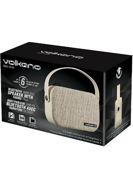 VK-3020-GRL Fabric Series Kablosuz Bluetooth Hoparlör