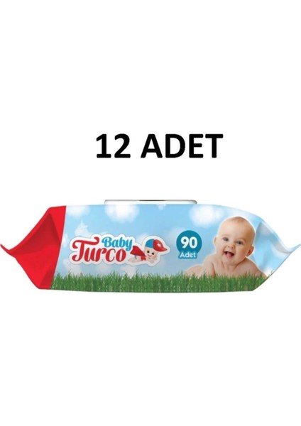 Baby Turco Int Baby Turco Islak Havlu 90 Lı X12