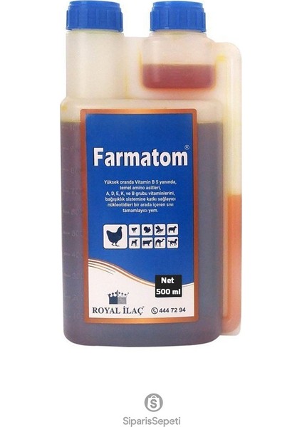 Royal Ilaç Farmatom Vitaminli Kanatlı Vitamin Ürünü 1 Litre