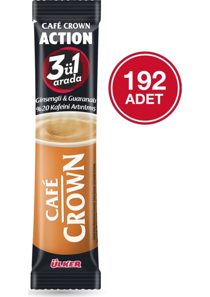 Cafe Crown 3ü1 Arada Action 192'li