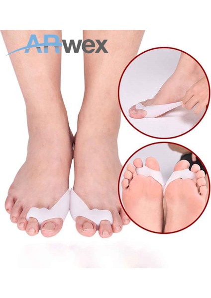 Iki Parmak Silikon Makaralı Ayak Baş Parmak Kemik Bunyon Koruyucu Bunion Çift fiyatları