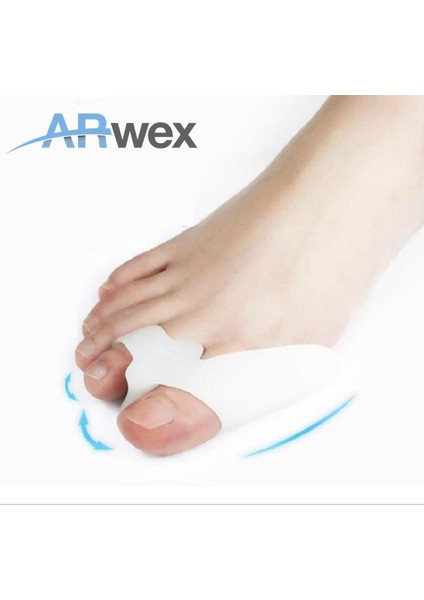 Iki Parmak Silikon Makaralı Ayak Baş Parmak Kemik Bunyon Koruyucu Bunion Çift indirimleri