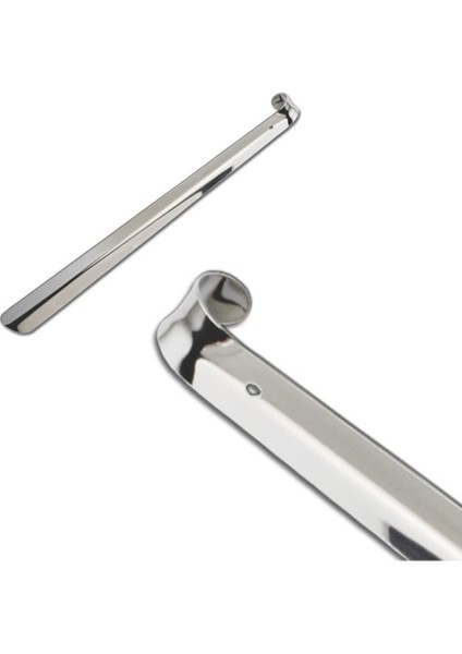 Uzun Kerata Ayakkabı Çekeceği Metal Kalın Çelik Kerata Krom 50CM