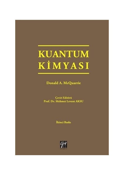 Gazi Kitabevi Kuantum Kimyası