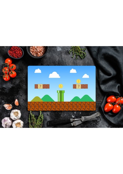 Mario Cam Kesme Tahtası - Cam Kesme Tablası | 30 cm x 40 cm